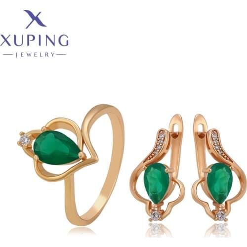 Xuping Summer Sale Fashion Ring and Earring Set on Promotion for Women ZBS677