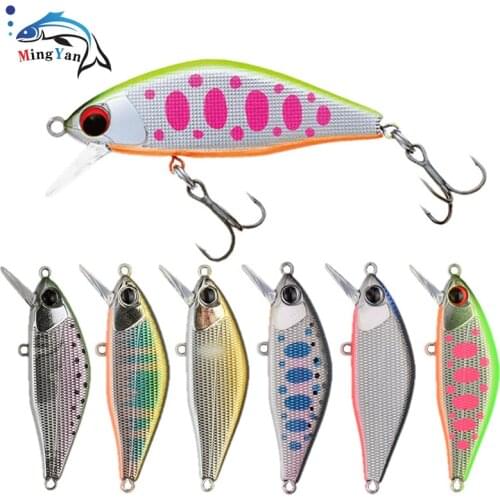1pcs Japan Design High Quality Hard Fishing Lure Pesca Issen 45mm 4g Sinking Stream Bait for Trout Pike Perch Bass