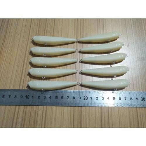 10pcs Unpainted Crankbait Fishing Lure Body 3 1/3 Inch 8G Blank lures JS#154
