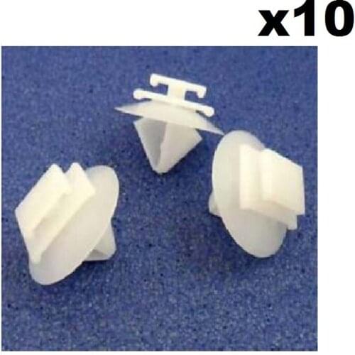 10x For Citroen / Peugeot Exterior Door Trim Bumpstrip / Rub Strip Moulding Clips