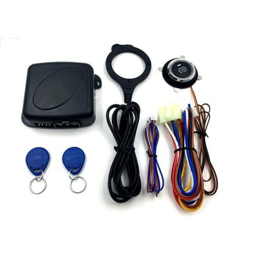 12V Car Alarm Remote Control Car Keyless Entry Engine Start Alarm System Push Button Remote Starter Stop Auto Anti-theft System