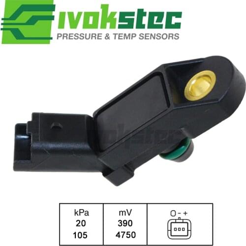 MAP Sensor, Manifold Pressure For Peugeot 106 206 306 406 307 407 605 607 806 807 Expert Partner Ranch 1.1 1.4 1.6 2.0 1.8 2.2
