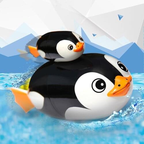 2Pcs Penguins Electric Bath Toy Animal Underwater Diving Swiming Toy Educational Battery Electric Penguin Bath Toy For Baby