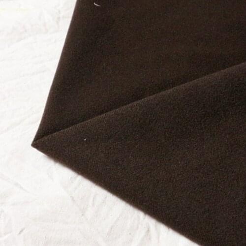 50*150cm Brown Coffee Fleece Fabric Tissu Plush Cloth for Stuff Toys Doll Sewing DIY Velvet Fleece Tissue Loop Fabrics Q0803