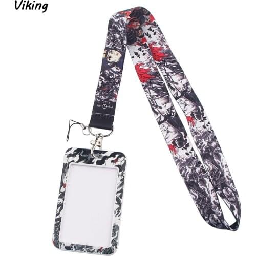G1581 Anime Card Holder ID Holder Man Woman Bus Card Holder Staff Card With Lanyard