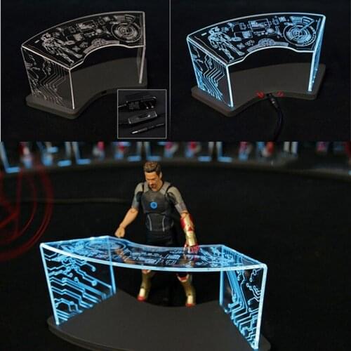 TOYS-BOX 1/12 Tony Test Desk Scene Accessories Lighting Workbench Fit 6‘’ Soldier Action Figure Dolls