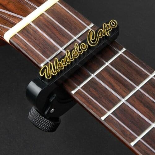 New 1Pc Guitar Capo Electric Acoustic Guitar Bass Violin Ukulele Single-handed Tune Clamp Trigger Fine Tuning Guitar Accessories