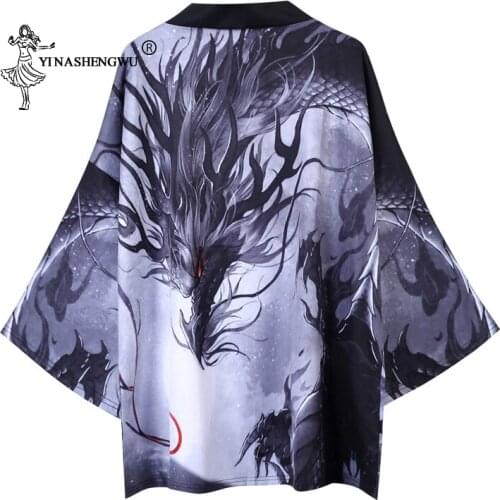 Yukata Men Women Kimonos Cardigan Men Japanese Kimono Traditional Unisex Leisure Shirts Print Femme Coat Kimono Cosplay Costumes