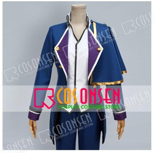 COSPLAYONSEN K Zenjo Gouki Cosplay Costume Blue Color Set Any Size