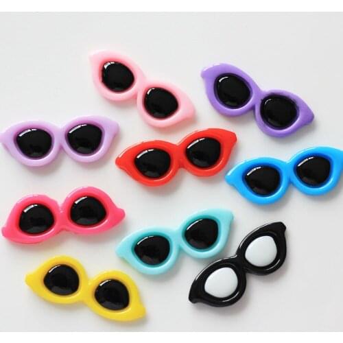 Colorful Sunglasses flatback resin cabochons kawaii for DIY Embellishments