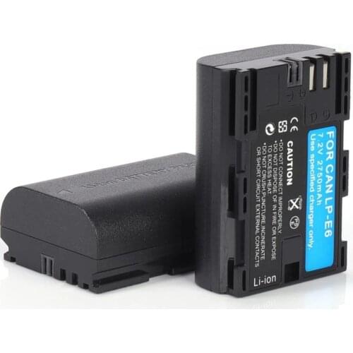 LP-E6 Battery LPE6 For Canon for EOS 5D Mark II 2 III 3 6D 7D 60D 60Da 70D 80D DSLR EOS 5DS Digital Camera Lithium Rechargeable