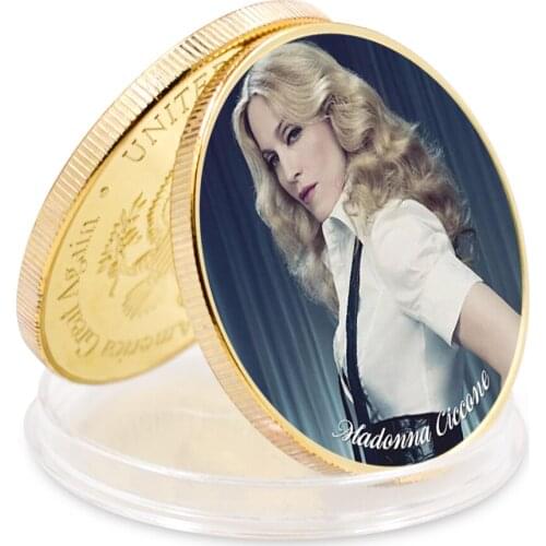Challenge Coin Madonna Gold Plated Coin Art Ornament Business Coin Home Decor Collection Art Craft