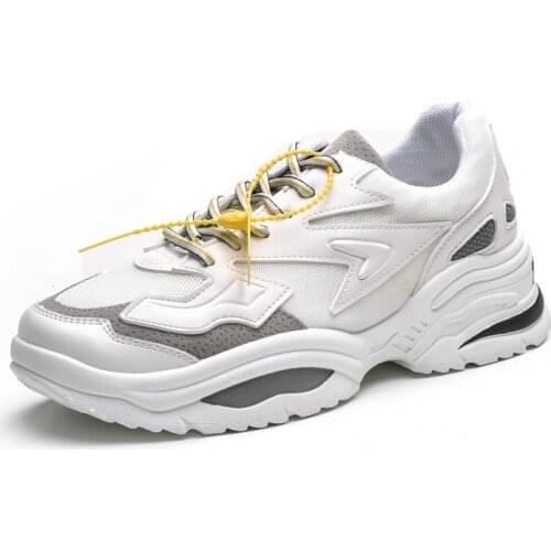 Mens Shoes Sports Leisure Running Increased Breathable Spring and Autumn 2021 New Couple Fashion All-match Fashion Shoes