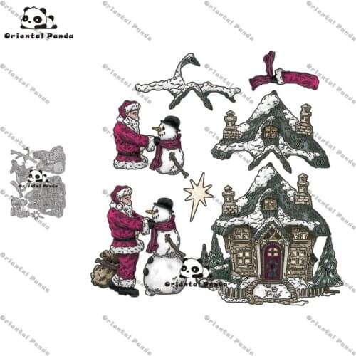 New Dies 2020 Christmas House Metal Cutting Dies diy Dies photo album cutting dies Scrapbooking Stencil Die Cuts Card Making