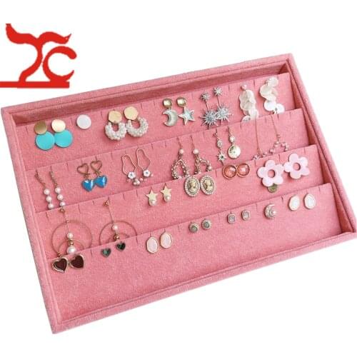 Stackable Jewelry Tray Drawer Insert Display Show Case Dresser Organizer Ring Stud Earrings Holder Jewellry Organizer