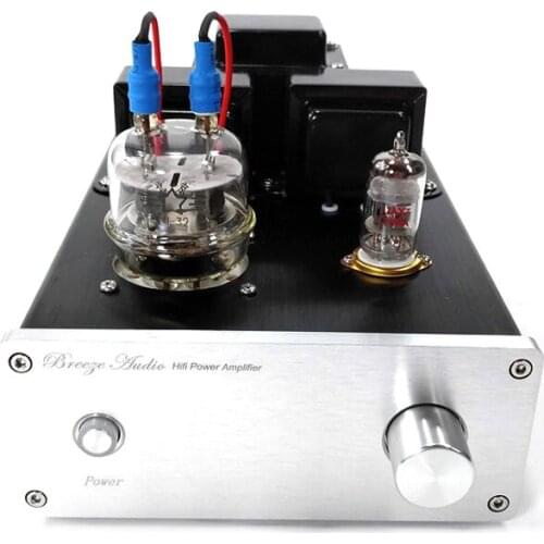 12AX7+FU32 3W*2 stereo fever low power tube power amplifier ET-1A, 1 channel RCA input, frequency response: 20-30KHz ± 2db
