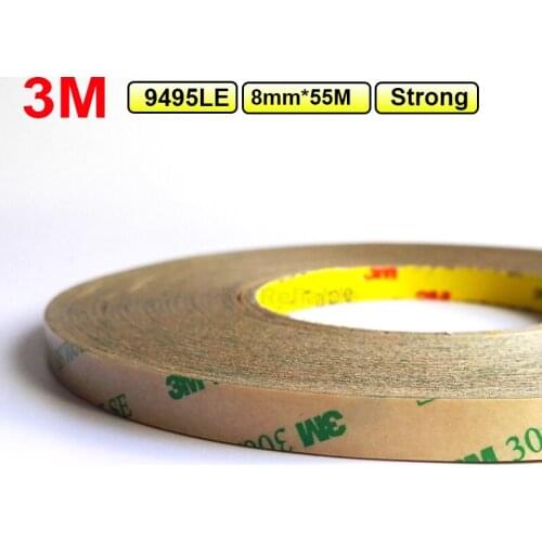 3M (8mm*55M*0.17mm) 300LSE Super High Bond Transparent Double Adhesive Tape for iphone /ipad /Samsung Galaxy Touch Panel/ Frame