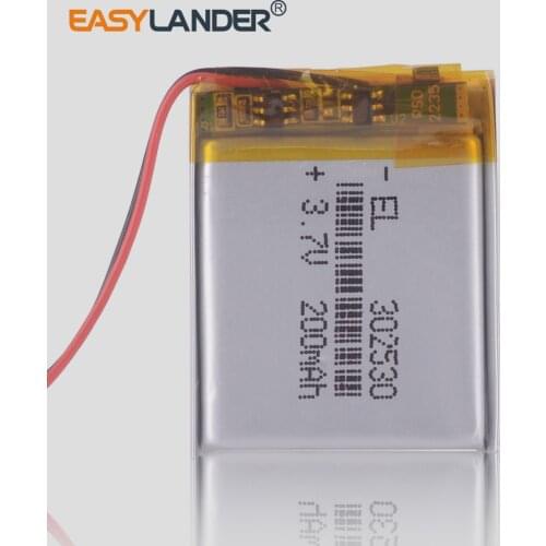 302530 3.7V 200mah Lithium polymer Battery with Protection Board For MP3 Digital Products car video recorder sho-Me A7 player
