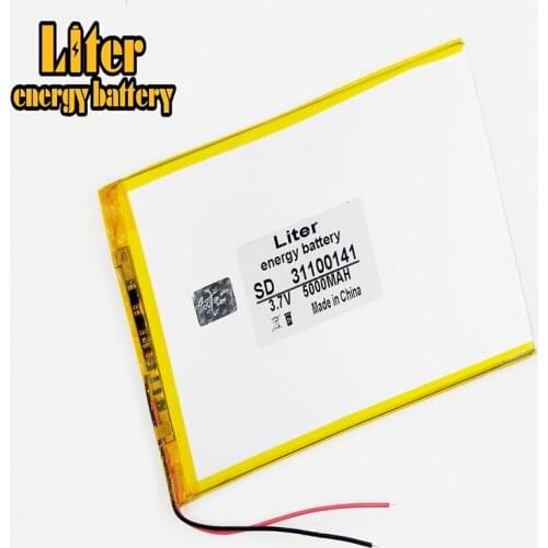 31100141 Polymer lithium ion battery 3.7 V, 5000mAh CE FCC ROHS MSDS quality certification