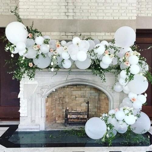 White Balloon Sea of Clouds 10/12/36inch Big Balloon Wedding Birthday Party Decor Helium Latex Globos