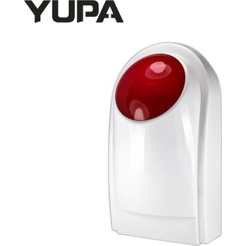 YUPA DC12V 110DB Wireless Indoor Outdoor Flash Light Strobe Siren Home Security Alarm System