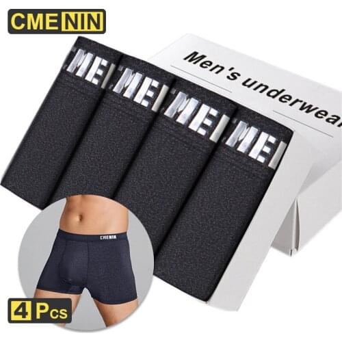 CMENIN 4Pcs/lot Ins Style Cotton Boxer Mans Underwear men Quick Dry Mens Underpants Boxershorts Men Innerwear Cueca CM007