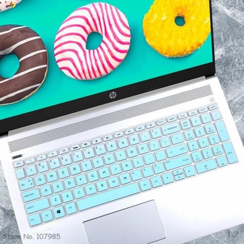 15 15.6 inch Silicone Notebook Keyboard Cover Skin Protector For 2019 HP Pavilion X360 15.6'' 2-in-1 Flaship Touchscreen Laptop