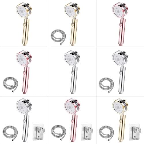 Turbocharged Shower Head High Pressure Water Saving Shower 360 Degrees Rotating Shower Head Bathroom Faucet Electric Shower