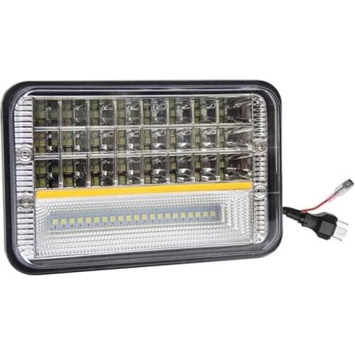 Dual Color White Yellow High/low Beam 45W LED Work Light With Turn Signal Light