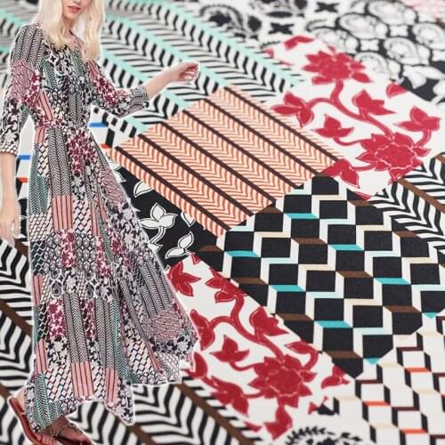 Red Raspberry 20momme Elastic Satin Silk Flower Fabrics Garment Materials Women Dress Shirt DIY Sewing Tailor Cloth Freeshipping