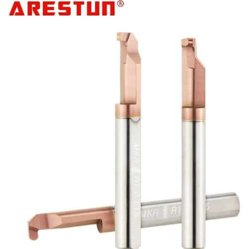 Arestun Carbide Lathe Boring Cutter Coated Mini Internal Turing Tool Copying Small Hole MTRMUR MPR MKR 2mm 3mm 4mm 5mm 6mm