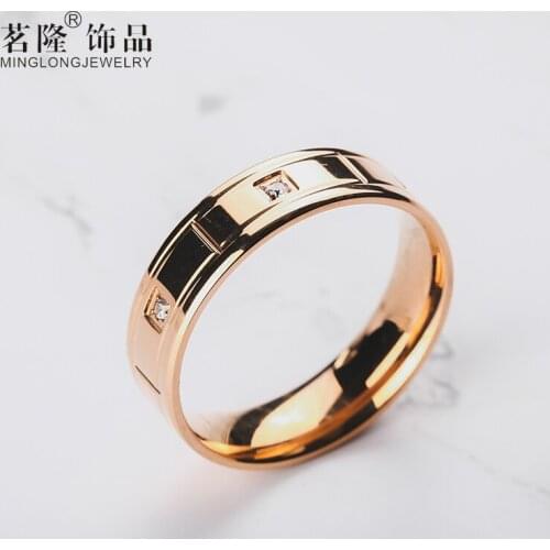 Rings For Women Females Jewelry Accessory Bridal Wedding Engagement Promise Gift 2020 New Brand Designer Rose Gold Crystal Good