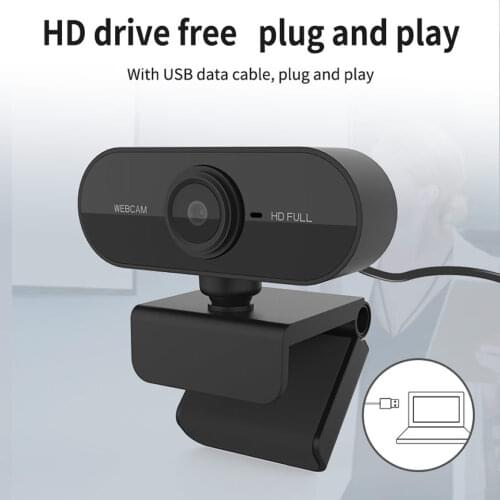 1080P HD Mini Webcam with Microphone, Usb interface supports laptop desktop computer, suitable for live video call conference