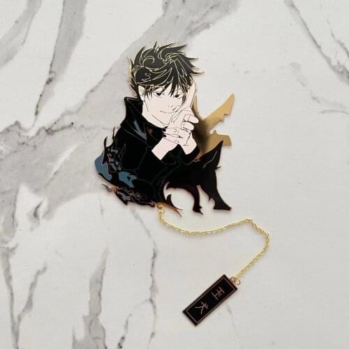 New Anime Jujutsu Kaisen Itadori Yuji Gojo Satoru Metal Bookmarks Gifts Fashion Student Classic Bookmarks Decor Cosplay Birthday