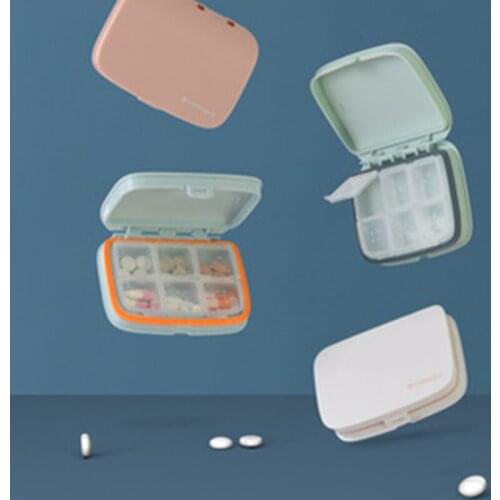 6 Grids Mini Weekly Tablet Pill Medicine Box Holder Storage Organizer Container Case Pill Box Splitters Travel Pill Box