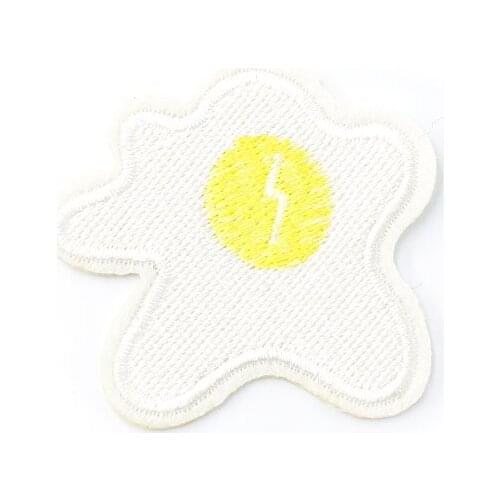 EGG Size:5.0x4.7cm Cloth Iron On Patch Badge Embroidered Badges Abstract Kids Patches For Clothes Stickers 0088