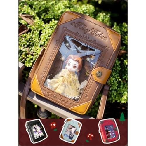Storybook Retro Pain Package Vintage Lolita Bag For Women OB11 BJD Doll Out Bag Travel Shoulder Bag Crossbody Wallet Cosplay