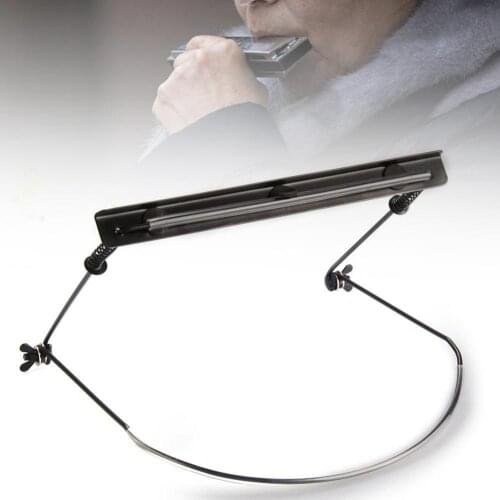 Harmonica Special Bracket Professional Adjustable Mouth Organ Neck Frame Bracket 10 Hole Harmonica Metal Bracket