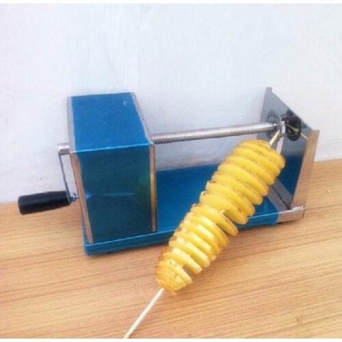 Stainless steel spiral sausage potato cutter tornado potato carrot slicer potato chips machine ZF