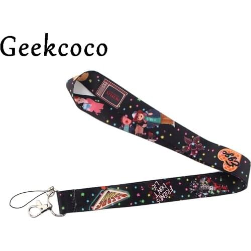 Stranger things Lanyards phone strap fabric holder necklace accessory for key neck straps id badge holders webbing ribbons J0461