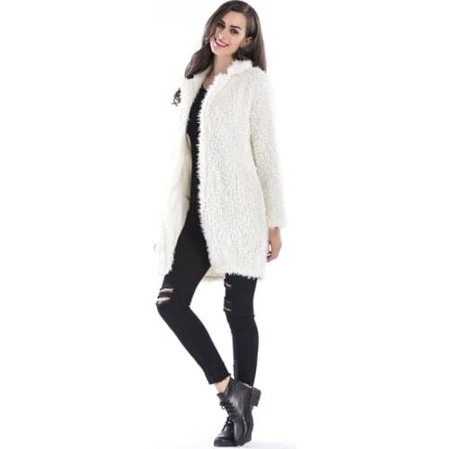 2019 Winter new Plush Coat Female lapel furry long Fur Coat high quality Faux Fur Coat Women Black Fur Coat L4