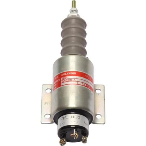 1pc Shutdown Fuel Shut off Stop Solenoid Valve Switch For Mixer Engine Stop 12V 24v Construction machinery parts