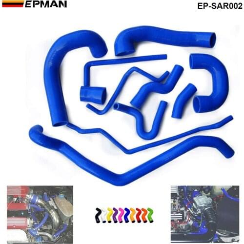 11pcs 3-ply silicone coolant&turbo hose For SAAB 9-3 9.3 9 3 1.8/2.0 turbo 2003-2014 EP-SAR002