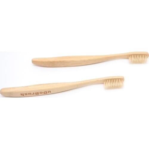 2PCS FDA Certification Soft Bristle Big Handle Adult Eco Friendly Natural Bamboo Toothbrush Tooth Brush