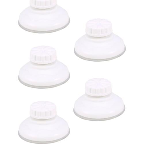 5pcs 6.1cm PVC Rotate Vacuum Suction Cups Accessory with Screw Pole for Bath Shelf Shower Caddies