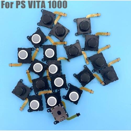 5PCS/Lot Black White Button 3D Analog Joystick Rocker For PS Vita for PSV 1000 Original Repair Parts Wholesales