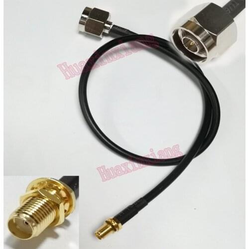 5PCS/Lot N-J Male To SMA-K Female Adapter Plug Connector RF Coaxial Extension Pigtail Cable RG58 For Signal 20CM/30CM/50CM