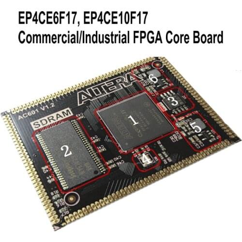 Altera EP4CE6/EP4CE10 FPGA Core Board SDRAM Stamp Hole