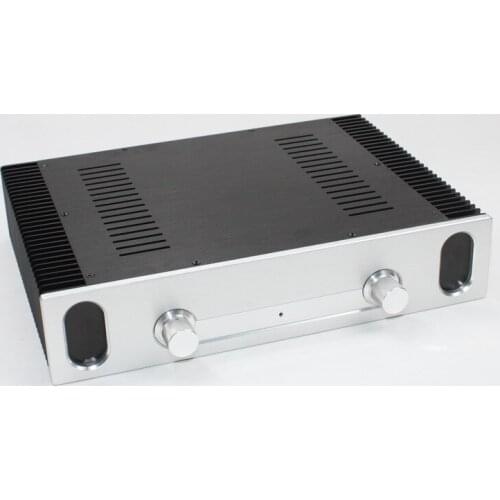 D308 W430 H90 All Aluminum Class A Preamp Chassis DIY Power Amplifier Housing DAC Decoder Enclosure Heat Sink Case