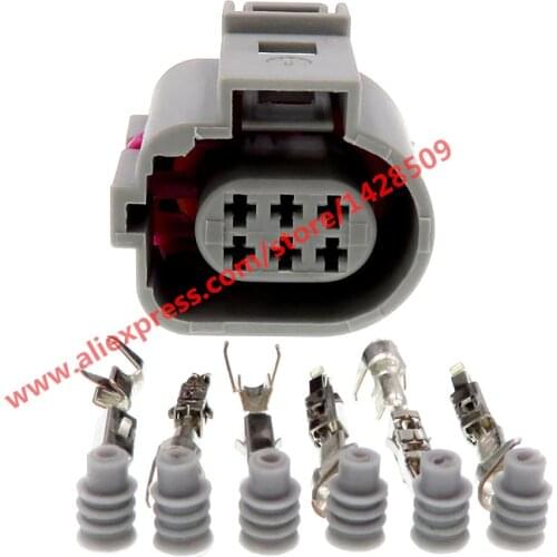 5 Sets 6 Pin 1J0973713G Automotive Connector 1.5 Waterproof Auto Plug 1J0 973 713 G For VW